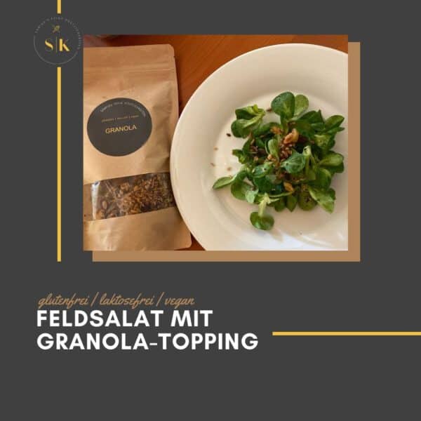 Glutenfreies Granola mit Feldsalat