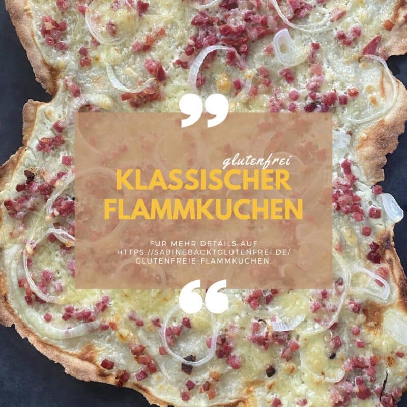 Klassischer Flammkuchen glutenfrei