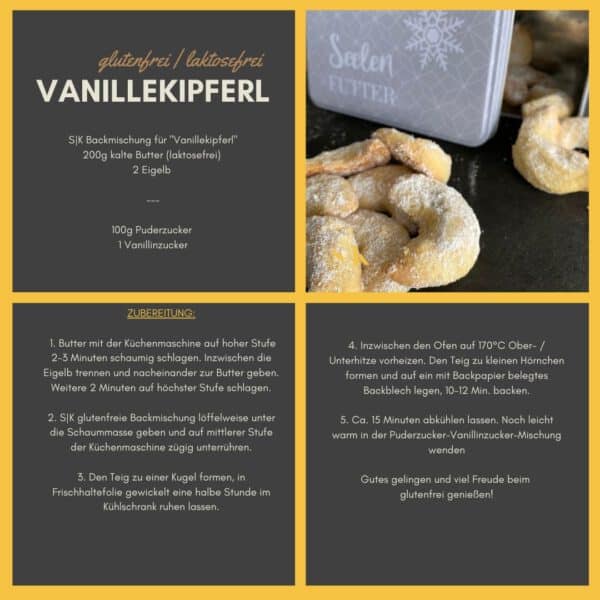 Rezept glutenfreie Vanillekipferl