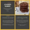 Rezeptkarte glutenfreie Cookies dunkel