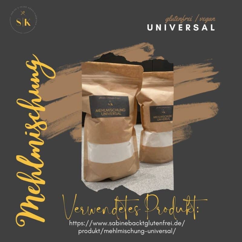 Verwendetes Produkt glutenfreie Mehlmischung universal