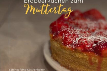 Erdbeerkuchen mit glutenfreiem Biskuitboden